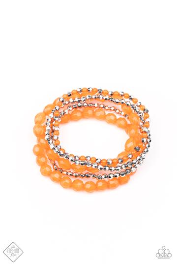 Paparazzi Sugary Sweet-Orange Bracelet