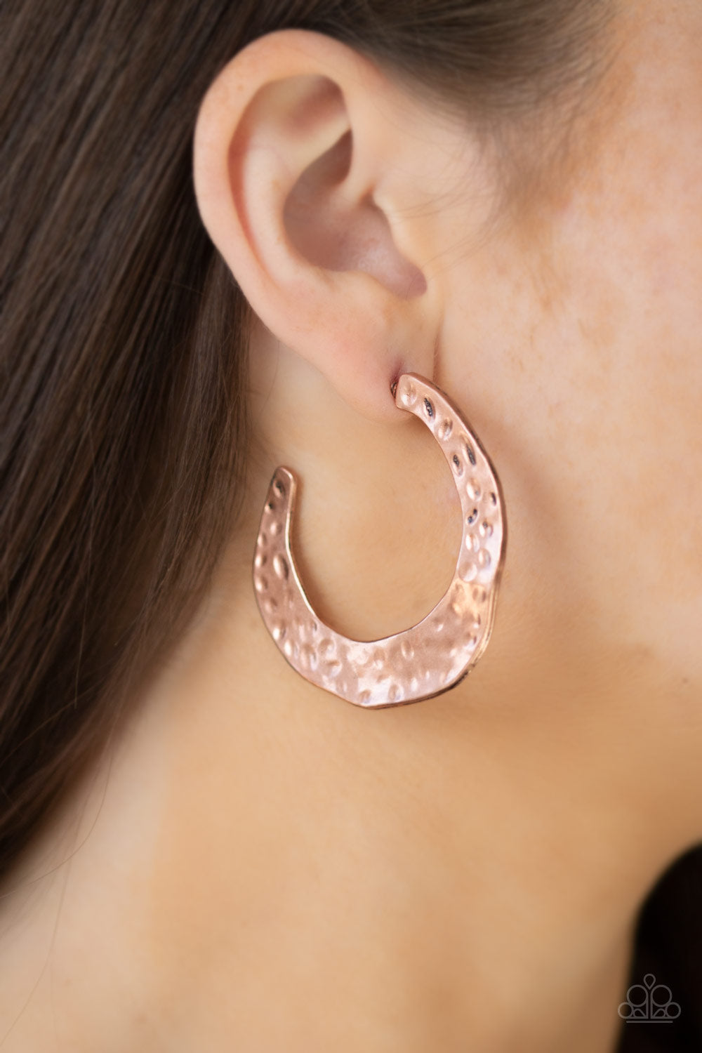 Earrings, Sensitive Ears, Sensitive Skin, Hypoallergenic Jewelry, copper, hammered metal, hoops