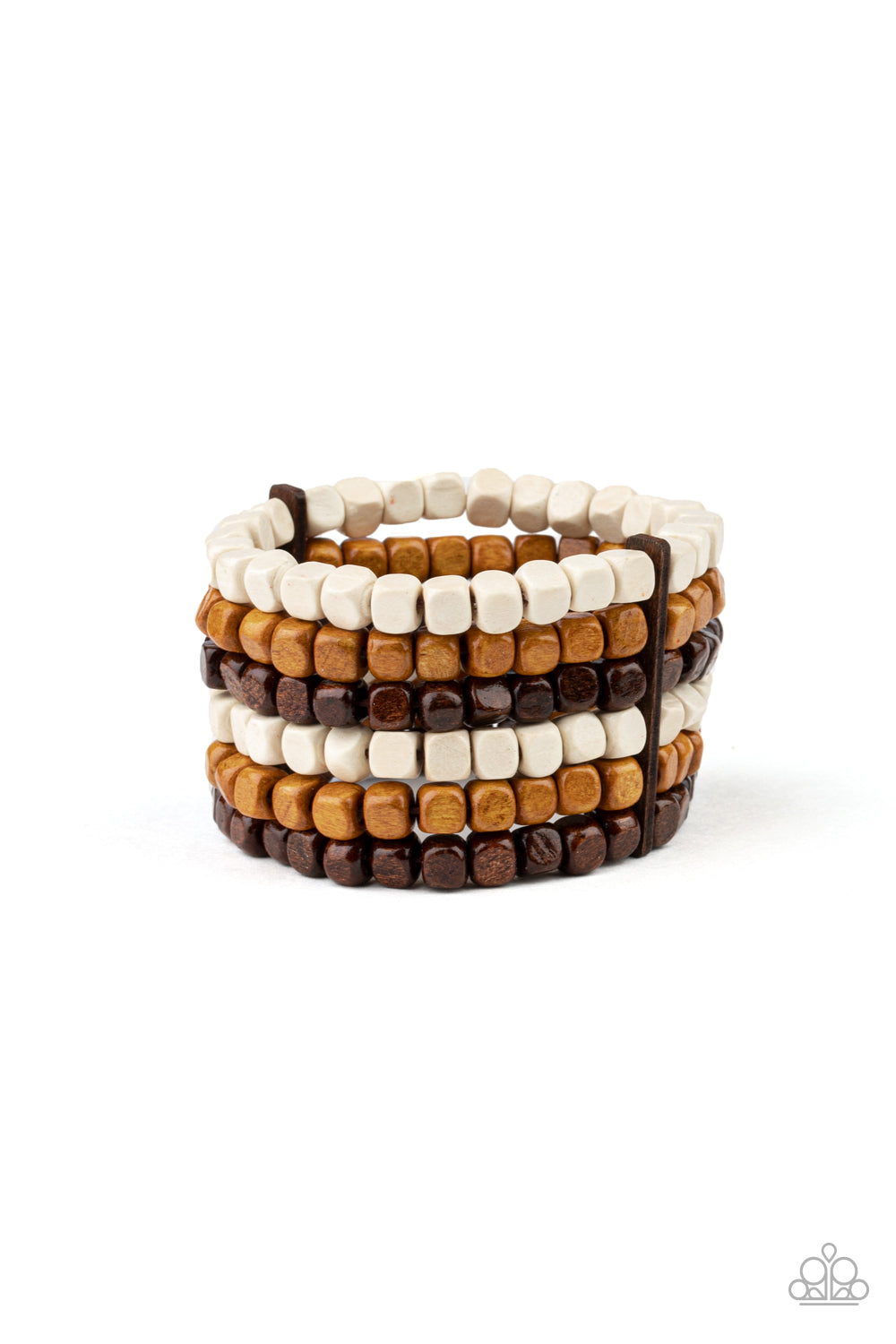 Paparazzi Tropical Tundra-Brown Bracelet